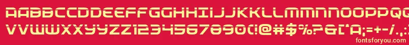 federalservicelaser Font – Yellow Fonts on Red Background