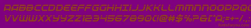 Weitere Informationen zur federalservicelaserital-Schriftart federalservicelaserital-Schriftart – Braune Schriften auf violettem Hintergrund