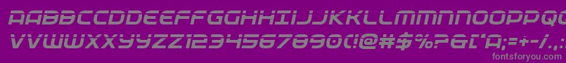 フォントfederalservicelaserital – 紫の背景に灰色の文字