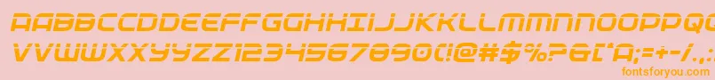 federalservicelaserital Font – Orange Fonts on Pink Background