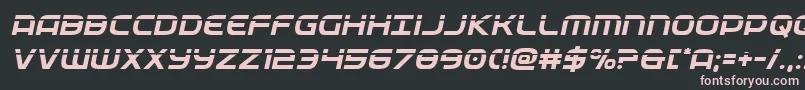 フォントfederalservicelaserital – 黒い背景にピンクのフォント