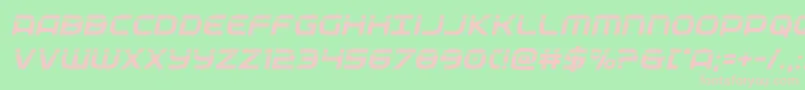 federalservicelaserital Font – Pink Fonts on Green Background