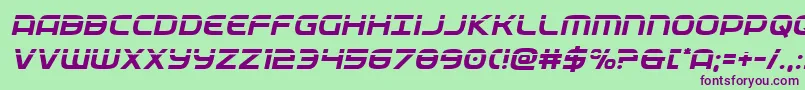 federalservicelaserital Font – Purple Fonts on Green Background