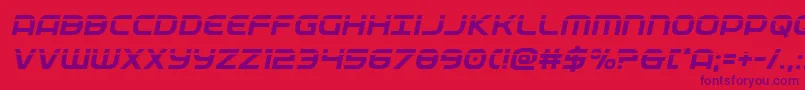 federalservicelaserital Font – Purple Fonts on Red Background