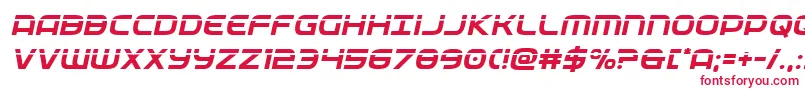 フォントfederalservicelaserital – 白い背景に赤い文字