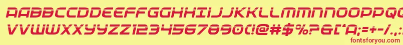 federalservicelaserital Font – Red Fonts on Yellow Background
