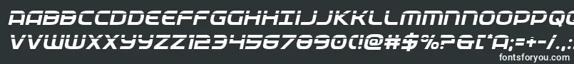 フォントfederalservicelaserital – 黒い背景に白い文字