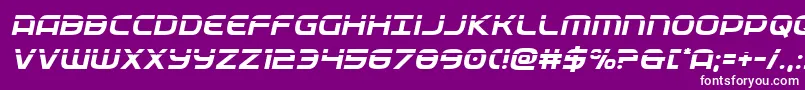 フォントfederalservicelaserital – 紫の背景に白い文字