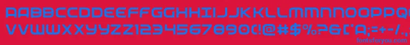 federalservicelight Font – Blue Fonts on Red Background