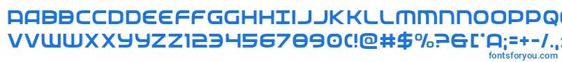 federalservicelight Font – Blue Fonts on White Background