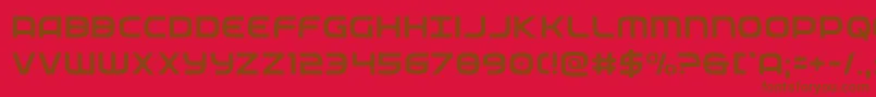 federalservicelight Font – Brown Fonts on Red Background