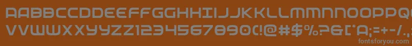 federalservicelight Font – Gray Fonts on Brown Background