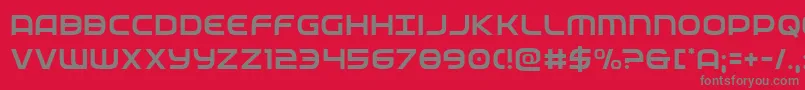 federalservicelight Font – Gray Fonts on Red Background