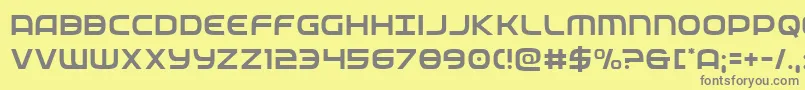 federalservicelight Font – Gray Fonts on Yellow Background