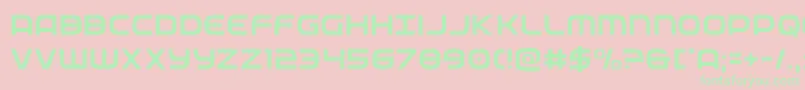 federalservicelight Font – Green Fonts on Pink Background