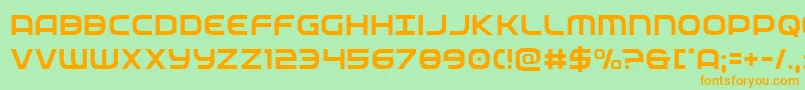 federalservicelight Font – Orange Fonts on Green Background