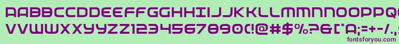 federalservicelight Font – Purple Fonts on Green Background