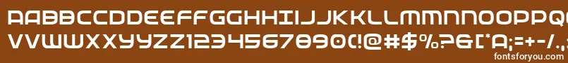 federalservicelight Font – White Fonts on Brown Background