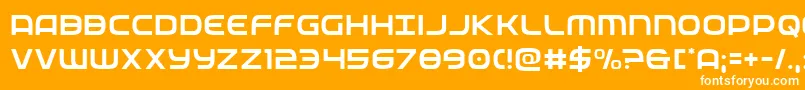 federalservicelight Font – White Fonts on Orange Background