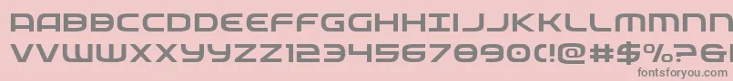 federalservicelightexpand-Schriftart – Graue Schriften auf rosa Hintergrund