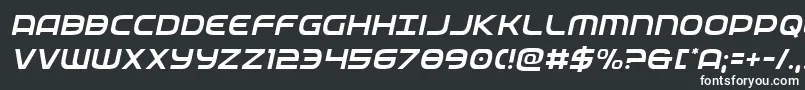 フォントfederalservicelightital – 白い文字