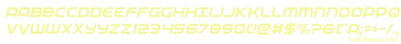 Шрифт federalservicelightital – жёлтые шрифты