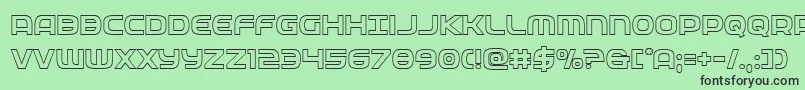 federalserviceout Font – Black Fonts on Green Background