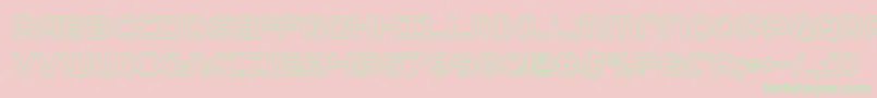 federalserviceout Font – Green Fonts on Pink Background