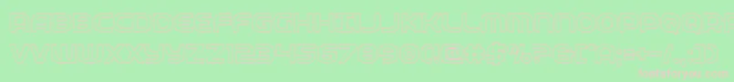 federalserviceout Font – Pink Fonts on Green Background