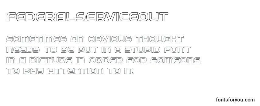 Review of the Federalserviceout Font