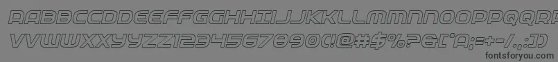 federalserviceoutital Font – Black Fonts on Gray Background
