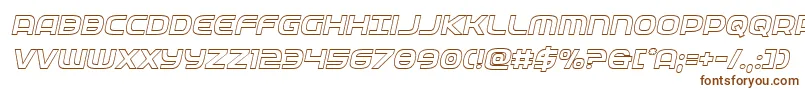 Шрифт federalserviceoutital – коричневые шрифты на белом фоне