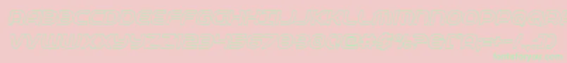 federalserviceoutital Font – Green Fonts on Pink Background