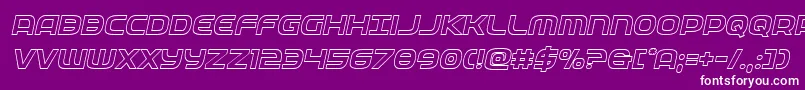 federalserviceoutital Font – White Fonts on Purple Background