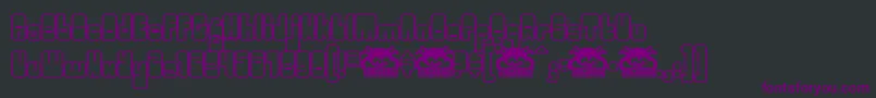 Woggle Font – Purple Fonts on Black Background