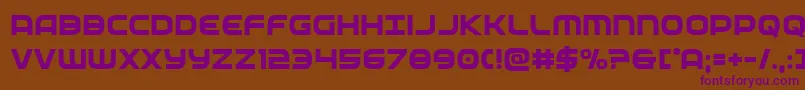 federalservicesemibold Font – Purple Fonts on Brown Background