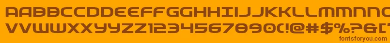 fuente federalservicesemiboldexp – Fuentes Marrones Sobre Fondo Naranja