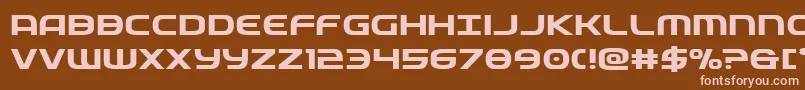 Шрифт federalservicesemiboldexp – розовые шрифты на коричневом фоне