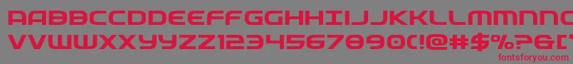 federalservicesemiboldexp-Schriftart – Rote Schriften auf grauem Hintergrund