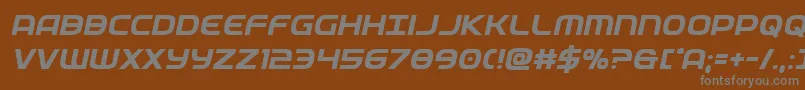 federalservicesemiboldital Font – Gray Fonts on Brown Background