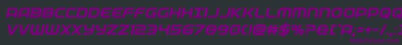 federalservicesemiboldital Font – Purple Fonts on Black Background