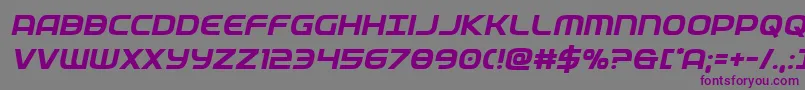 federalservicesemiboldital Font – Purple Fonts on Gray Background