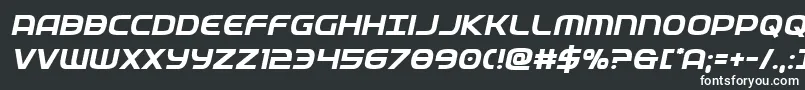 federalservicesemiboldital Font – White Fonts on Black Background
