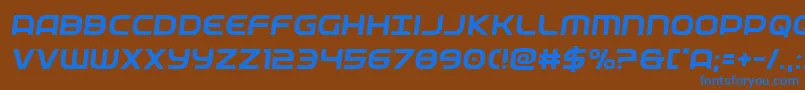 federalservicesemital Font – Blue Fonts on Brown Background