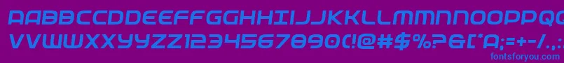 federalservicesemital Font – Blue Fonts on Purple Background
