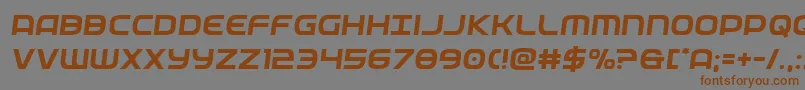 federalservicesemital Font – Brown Fonts on Gray Background