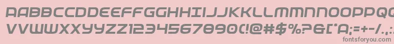 federalservicesemital Font – Gray Fonts on Pink Background