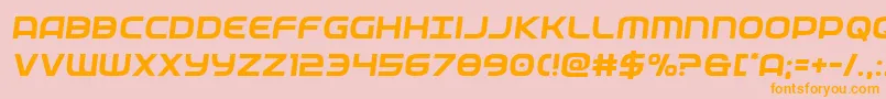 federalservicesemital Font – Orange Fonts on Pink Background