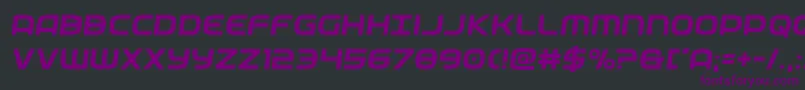 federalservicesemital Font – Purple Fonts on Black Background