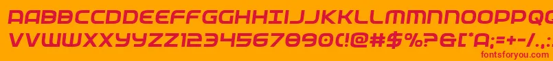 federalservicesemital Font – Red Fonts on Orange Background